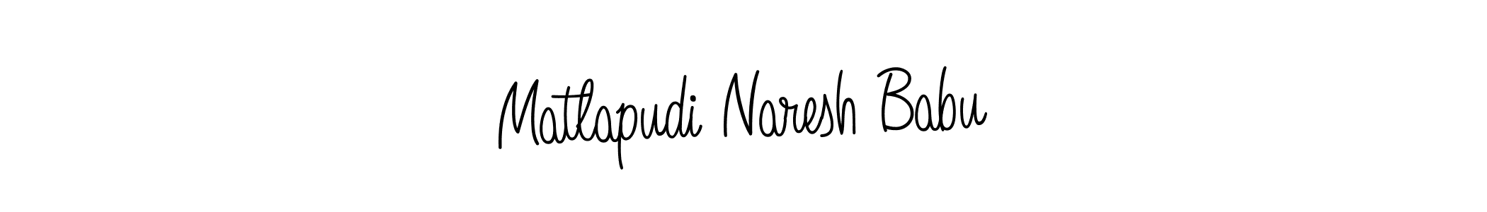 Once you've used our free online signature maker to create your best signature Angelique-Rose-font-FFP style, it's time to enjoy all of the benefits that Matlapudi Naresh Babu name signing documents. Matlapudi Naresh Babu signature style 5 images and pictures png