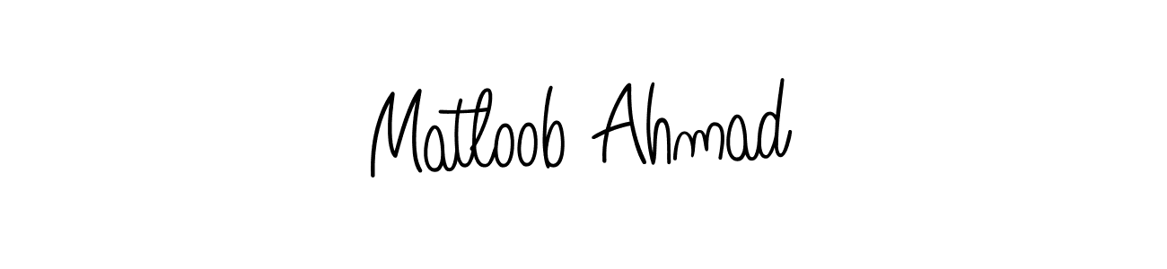 Design your own signature with our free online signature maker. With this signature software, you can create a handwritten (Angelique-Rose-font-FFP) signature for name Matloob Ahmad. Matloob Ahmad signature style 5 images and pictures png