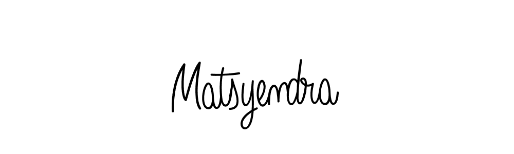 Design your own signature with our free online signature maker. With this signature software, you can create a handwritten (Angelique-Rose-font-FFP) signature for name Matsyendra. Matsyendra signature style 5 images and pictures png