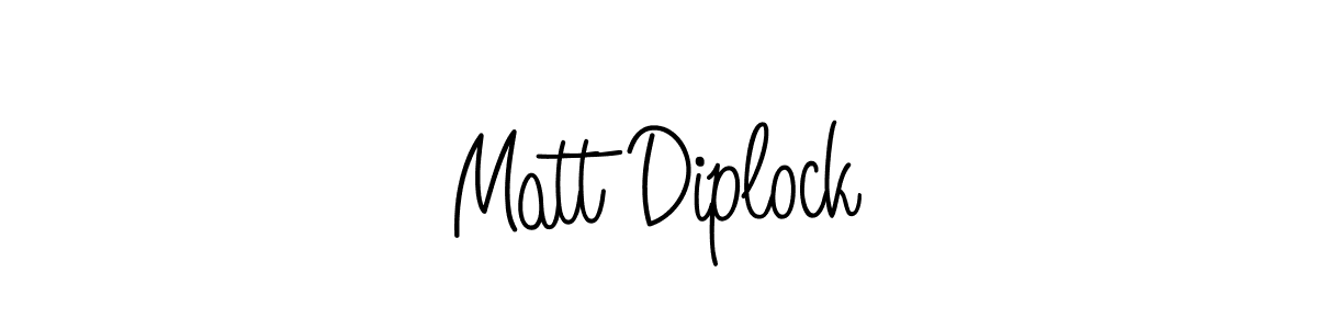 Best and Professional Signature Style for Matt Diplock. Angelique-Rose-font-FFP Best Signature Style Collection. Matt Diplock signature style 5 images and pictures png