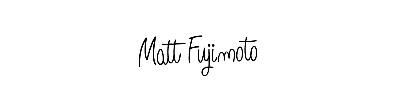 Design your own signature with our free online signature maker. With this signature software, you can create a handwritten (Angelique-Rose-font-FFP) signature for name Matt Fujimoto. Matt Fujimoto signature style 5 images and pictures png