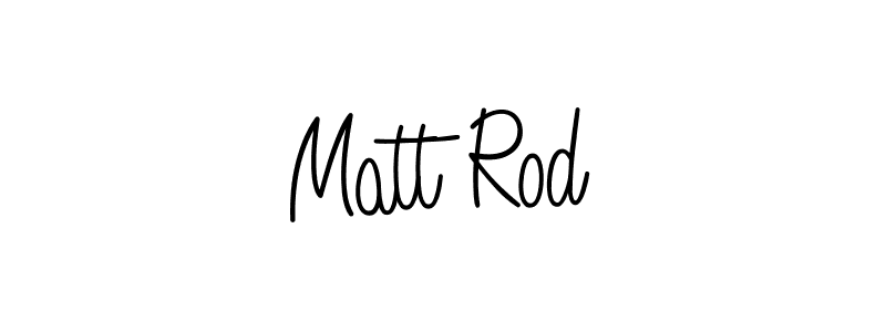 Use a signature maker to create a handwritten signature online. With this signature software, you can design (Angelique-Rose-font-FFP) your own signature for name Matt Rod. Matt Rod signature style 5 images and pictures png
