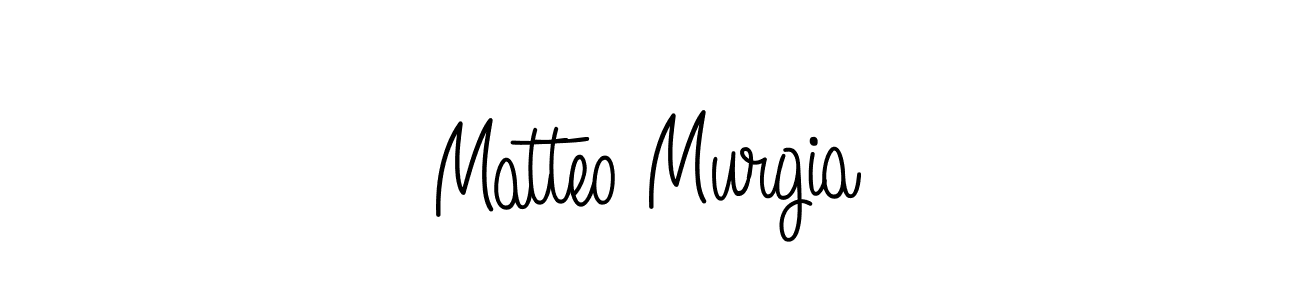 Matteo Murgia stylish signature style. Best Handwritten Sign (Angelique-Rose-font-FFP) for my name. Handwritten Signature Collection Ideas for my name Matteo Murgia. Matteo Murgia signature style 5 images and pictures png