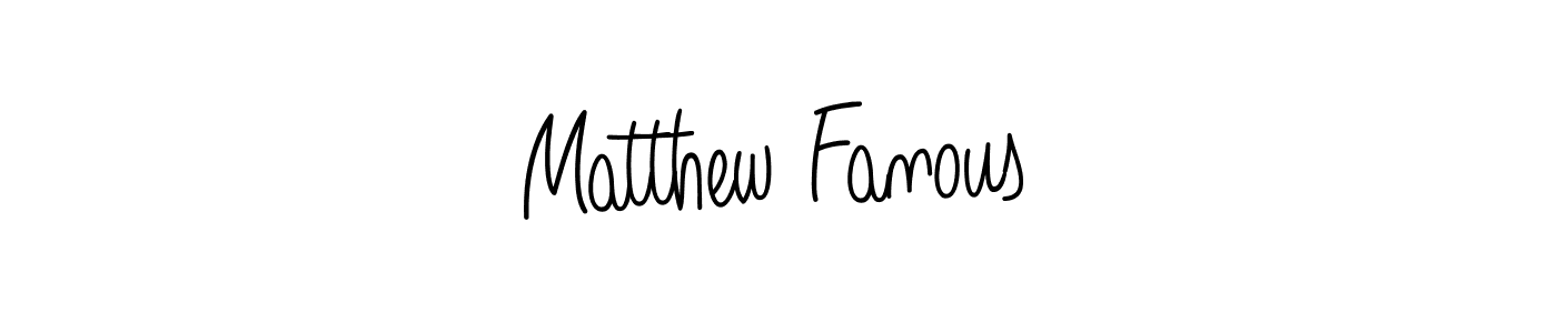 Once you've used our free online signature maker to create your best signature Angelique-Rose-font-FFP style, it's time to enjoy all of the benefits that Matthew Fanous name signing documents. Matthew Fanous signature style 5 images and pictures png