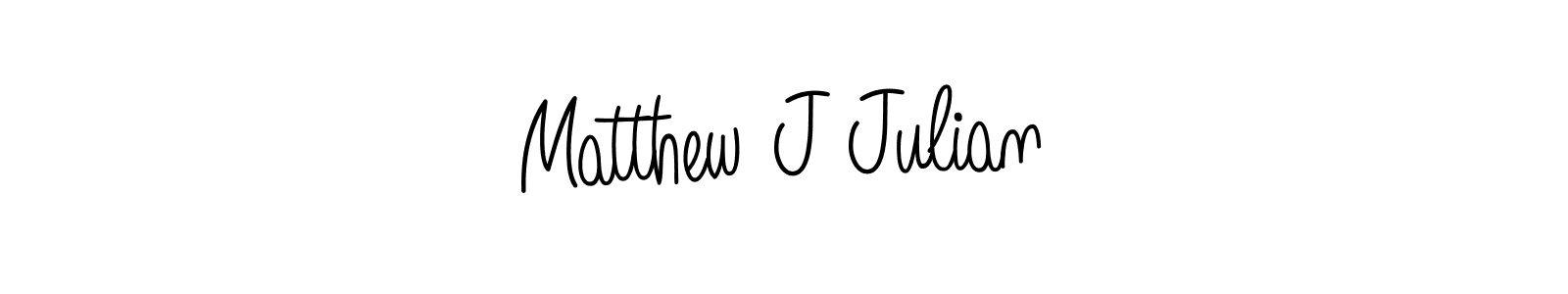 You should practise on your own different ways (Angelique-Rose-font-FFP) to write your name (Matthew J Julian) in signature. don't let someone else do it for you. Matthew J Julian signature style 5 images and pictures png