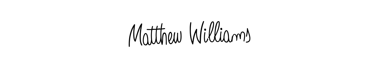 You should practise on your own different ways (Angelique-Rose-font-FFP) to write your name (Matthew Williams) in signature. don't let someone else do it for you. Matthew Williams signature style 5 images and pictures png
