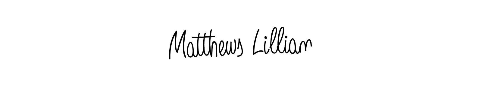 Create a beautiful signature design for name Matthews Lillian. With this signature (Angelique-Rose-font-FFP) fonts, you can make a handwritten signature for free. Matthews Lillian signature style 5 images and pictures png