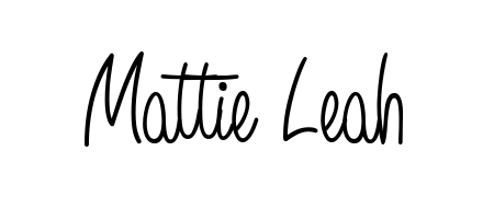 Build your personal autograph collection for name Mattie Leah with Angelique-Rose-font-FFP design. Browse, select, and save your favorites. Mattie Leah signature style 5 images and pictures png