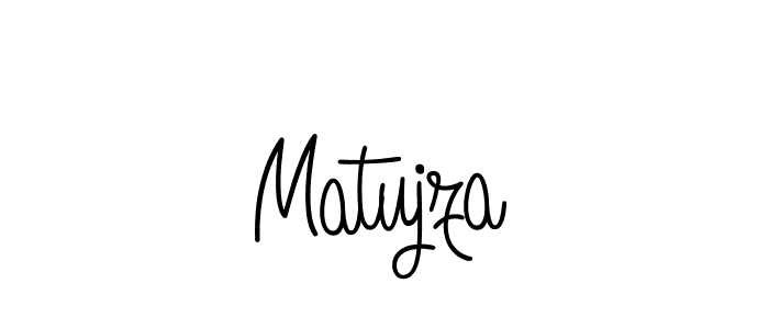 How to Draw Matujza signature style? Angelique-Rose-font-FFP is a latest design signature styles for name Matujza. Matujza signature style 5 images and pictures png