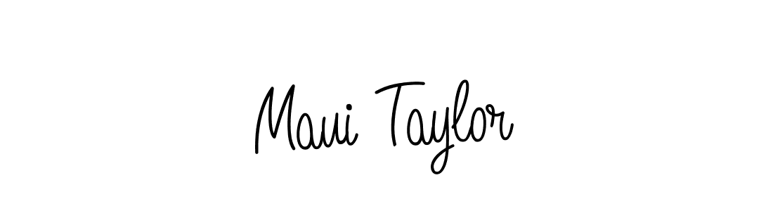 Maui Taylor stylish signature style. Best Handwritten Sign (Angelique-Rose-font-FFP) for my name. Handwritten Signature Collection Ideas for my name Maui Taylor. Maui Taylor signature style 5 images and pictures png