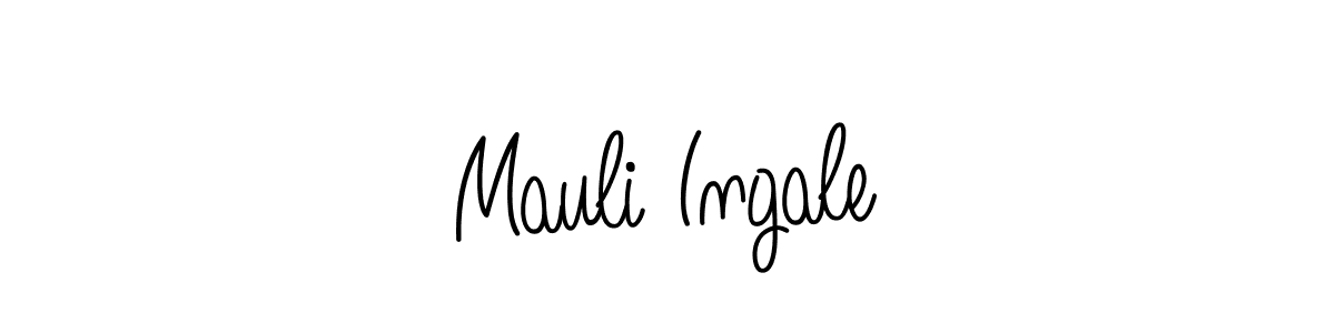 Make a beautiful signature design for name Mauli Ingale. With this signature (Angelique-Rose-font-FFP) style, you can create a handwritten signature for free. Mauli Ingale signature style 5 images and pictures png