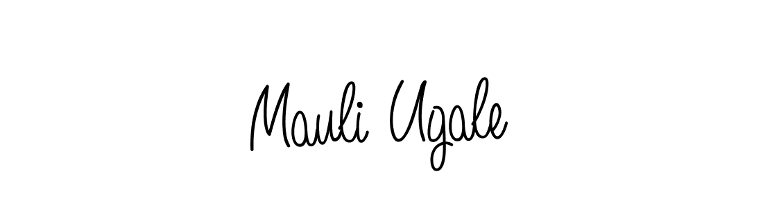 Make a beautiful signature design for name Mauli Ugale. With this signature (Angelique-Rose-font-FFP) style, you can create a handwritten signature for free. Mauli Ugale signature style 5 images and pictures png