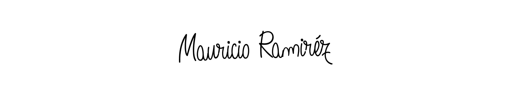 The best way (Angelique-Rose-font-FFP) to make a short signature is to pick only two or three words in your name. The name Mauricio Ramiréz include a total of six letters. For converting this name. Mauricio Ramiréz signature style 5 images and pictures png