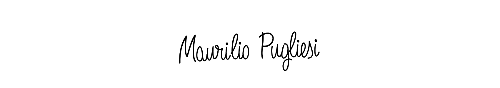 You should practise on your own different ways (Angelique-Rose-font-FFP) to write your name (Maurilio Pugliesi) in signature. don't let someone else do it for you. Maurilio Pugliesi signature style 5 images and pictures png