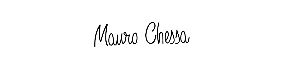 Design your own signature with our free online signature maker. With this signature software, you can create a handwritten (Angelique-Rose-font-FFP) signature for name Mauro Chessa. Mauro Chessa signature style 5 images and pictures png