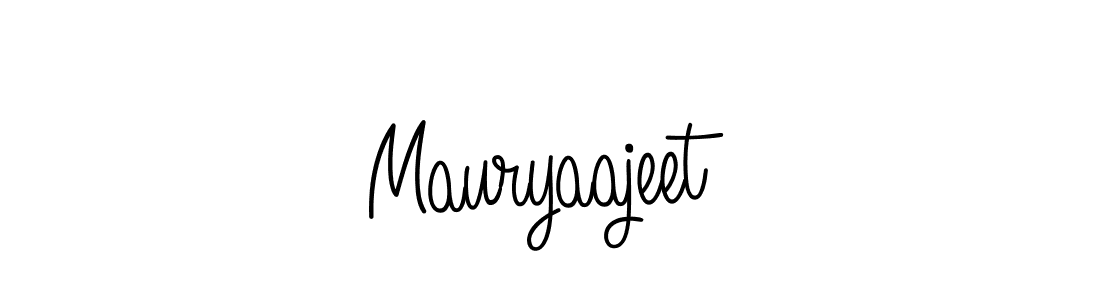 The best way (Angelique-Rose-font-FFP) to make a short signature is to pick only two or three words in your name. The name Mauryaajeet include a total of six letters. For converting this name. Mauryaajeet signature style 5 images and pictures png