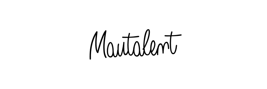 The best way (Angelique-Rose-font-FFP) to make a short signature is to pick only two or three words in your name. The name Mautalent include a total of six letters. For converting this name. Mautalent signature style 5 images and pictures png