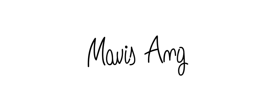 Also You can easily find your signature by using the search form. We will create Mavis Ang name handwritten signature images for you free of cost using Angelique-Rose-font-FFP sign style. Mavis Ang signature style 5 images and pictures png