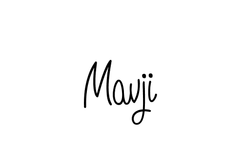 Design your own signature with our free online signature maker. With this signature software, you can create a handwritten (Angelique-Rose-font-FFP) signature for name Mavji. Mavji signature style 5 images and pictures png