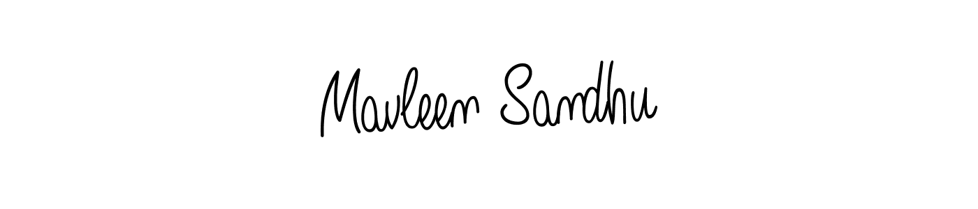The best way (Angelique-Rose-font-FFP) to make a short signature is to pick only two or three words in your name. The name Mavleen Sandhu include a total of six letters. For converting this name. Mavleen Sandhu signature style 5 images and pictures png