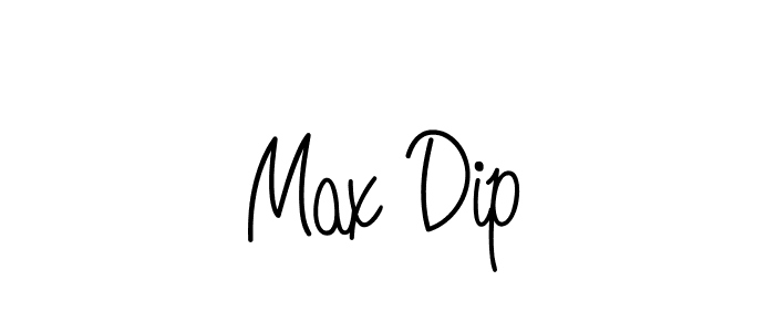 Max Dip stylish signature style. Best Handwritten Sign (Angelique-Rose-font-FFP) for my name. Handwritten Signature Collection Ideas for my name Max Dip. Max Dip signature style 5 images and pictures png