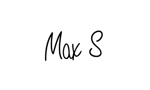 Make a beautiful signature design for name Max S. With this signature (Angelique-Rose-font-FFP) style, you can create a handwritten signature for free. Max S signature style 5 images and pictures png