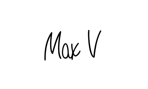 How to make Max V signature? Angelique-Rose-font-FFP is a professional autograph style. Create handwritten signature for Max V name. Max V signature style 5 images and pictures png