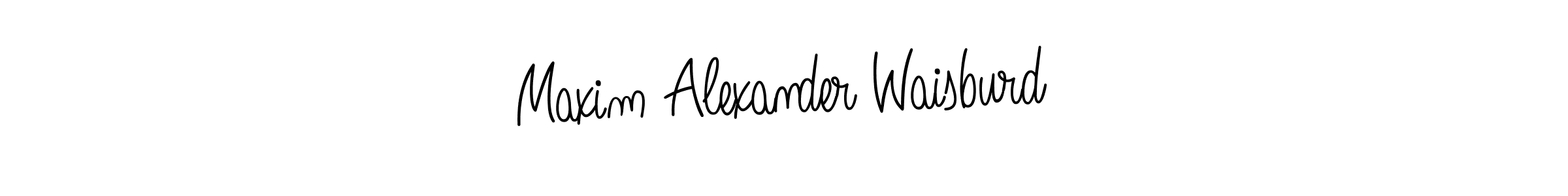Also we have Maxim Alexander Waisburd name is the best signature style. Create professional handwritten signature collection using Angelique-Rose-font-FFP autograph style. Maxim Alexander Waisburd signature style 5 images and pictures png