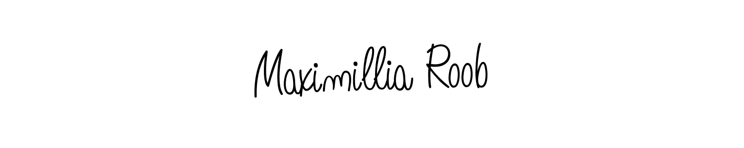 Once you've used our free online signature maker to create your best signature Angelique-Rose-font-FFP style, it's time to enjoy all of the benefits that Maximillia Roob name signing documents. Maximillia Roob signature style 5 images and pictures png