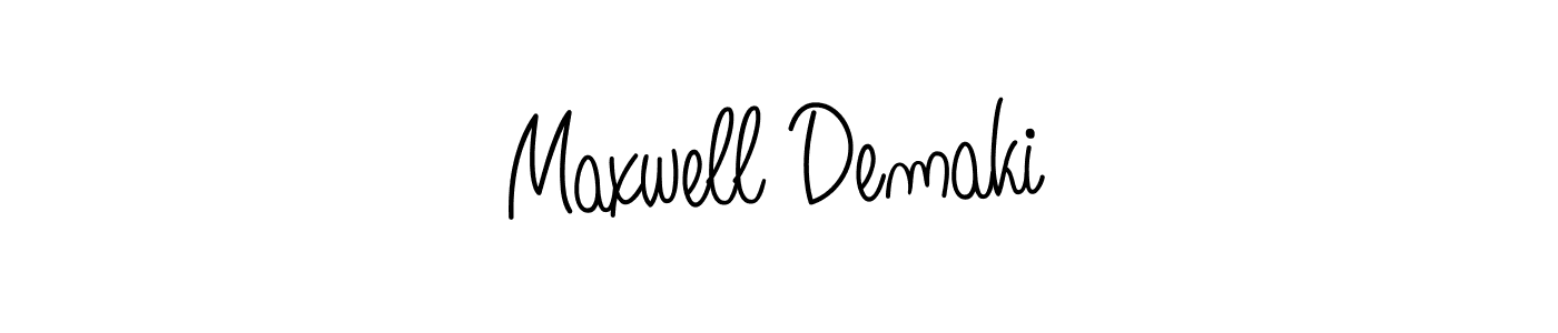 The best way (Angelique-Rose-font-FFP) to make a short signature is to pick only two or three words in your name. The name Maxwell Demaki include a total of six letters. For converting this name. Maxwell Demaki signature style 5 images and pictures png