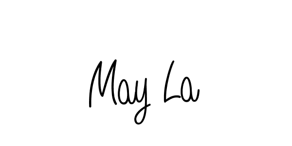 How to Draw May La signature style? Angelique-Rose-font-FFP is a latest design signature styles for name May La. May La signature style 5 images and pictures png