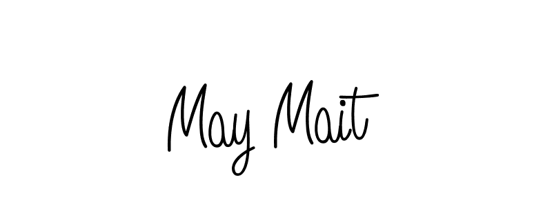How to make May Mait signature? Angelique-Rose-font-FFP is a professional autograph style. Create handwritten signature for May Mait name. May Mait signature style 5 images and pictures png