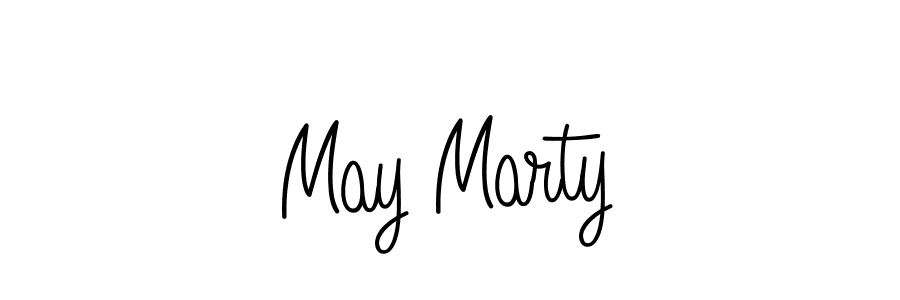 How to make May Marty signature? Angelique-Rose-font-FFP is a professional autograph style. Create handwritten signature for May Marty name. May Marty signature style 5 images and pictures png