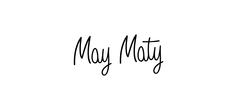 It looks lik you need a new signature style for name May Maty. Design unique handwritten (Angelique-Rose-font-FFP) signature with our free signature maker in just a few clicks. May Maty signature style 5 images and pictures png