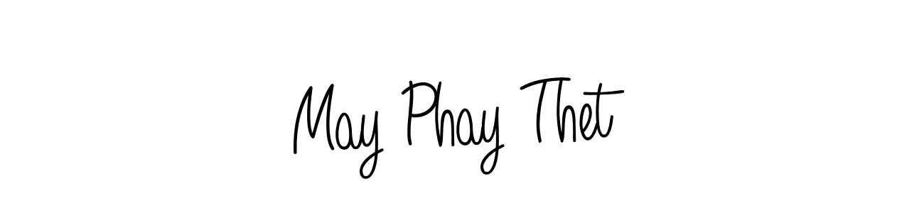 Make a beautiful signature design for name May Phay Thet. With this signature (Angelique-Rose-font-FFP) style, you can create a handwritten signature for free. May Phay Thet signature style 5 images and pictures png