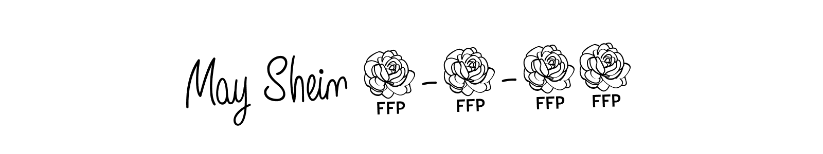 The best way (Angelique-Rose-font-FFP) to make a short signature is to pick only two or three words in your name. The name May Shein 3-8-24 include a total of six letters. For converting this name. May Shein 3-8-24 signature style 5 images and pictures png