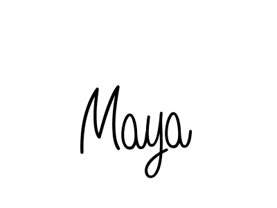 Maya stylish signature style. Best Handwritten Sign (Angelique-Rose-font-FFP) for my name. Handwritten Signature Collection Ideas for my name Maya. Maya signature style 5 images and pictures png