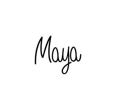 Maya stylish signature style. Best Handwritten Sign (Angelique-Rose-font-FFP) for my name. Handwritten Signature Collection Ideas for my name Maya. Maya signature style 5 images and pictures png