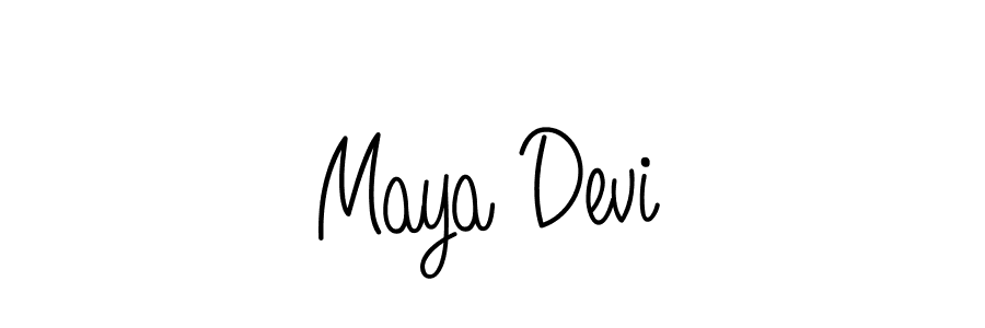 The best way (Angelique-Rose-font-FFP) to make a short signature is to pick only two or three words in your name. The name Maya Devi include a total of six letters. For converting this name. Maya Devi signature style 5 images and pictures png