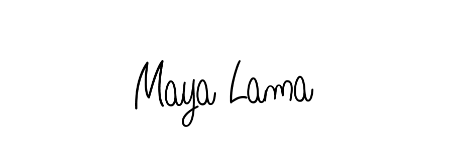 Make a beautiful signature design for name Maya Lama. Use this online signature maker to create a handwritten signature for free. Maya Lama signature style 5 images and pictures png