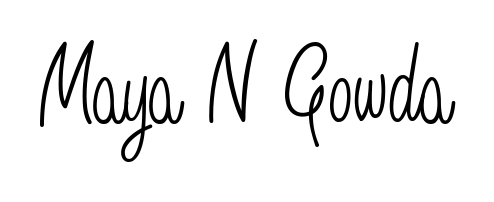 Express your personality with a custom Maya N Gowda signature crafted with Angelique-Rose-font-FFP typography. Free transparent PNG download available. Maya N Gowda signature style 5 images and pictures png