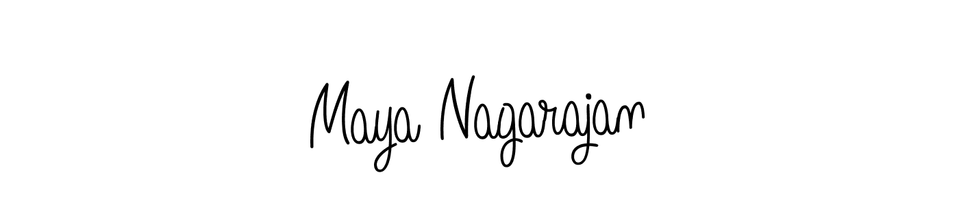 Make a beautiful signature design for name Maya Nagarajan. Use this online signature maker to create a handwritten signature for free. Maya Nagarajan signature style 5 images and pictures png