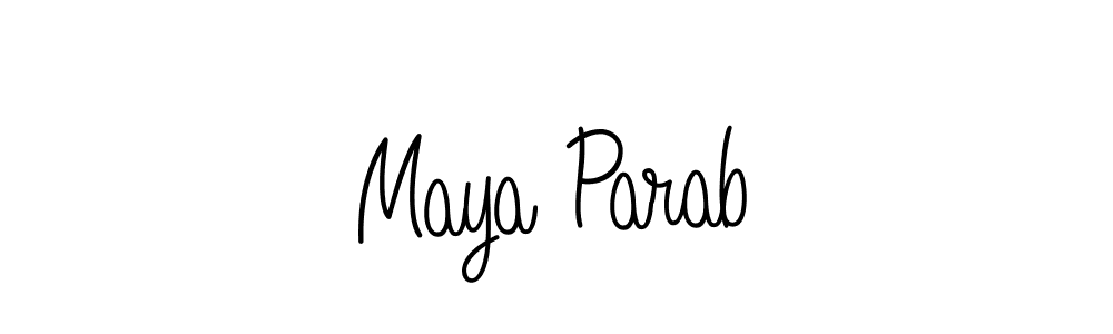 Also we have Maya Parab name is the best signature style. Create professional handwritten signature collection using Angelique-Rose-font-FFP autograph style. Maya Parab signature style 5 images and pictures png