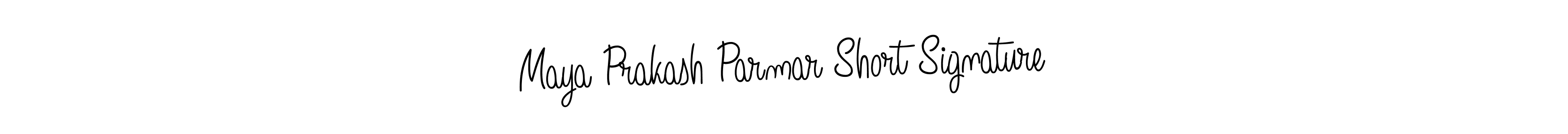 Maya Prakash Parmar Short Signature stylish signature style. Best Handwritten Sign (Angelique-Rose-font-FFP) for my name. Handwritten Signature Collection Ideas for my name Maya Prakash Parmar Short Signature. Maya Prakash Parmar Short Signature signature style 5 images and pictures png