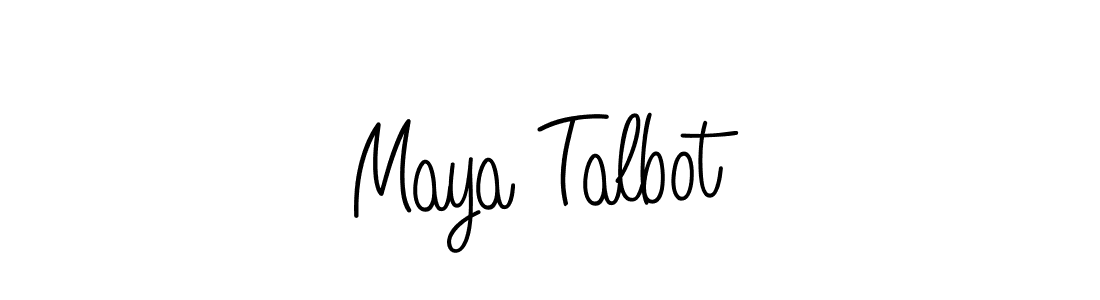 Design your own signature with our free online signature maker. With this signature software, you can create a handwritten (Angelique-Rose-font-FFP) signature for name Maya Talbot. Maya Talbot signature style 5 images and pictures png
