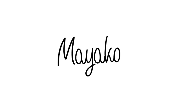 Best and Professional Signature Style for Mayako. Angelique-Rose-font-FFP Best Signature Style Collection. Mayako signature style 5 images and pictures png