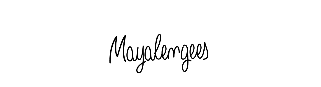 Design your own signature with our free online signature maker. With this signature software, you can create a handwritten (Angelique-Rose-font-FFP) signature for name Mayalengees. Mayalengees signature style 5 images and pictures png