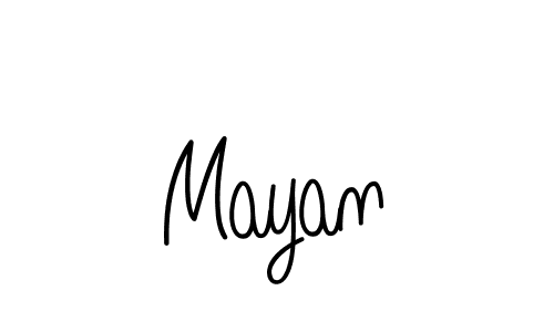 Design your own signature with our free online signature maker. With this signature software, you can create a handwritten (Angelique-Rose-font-FFP) signature for name Mayan. Mayan signature style 5 images and pictures png