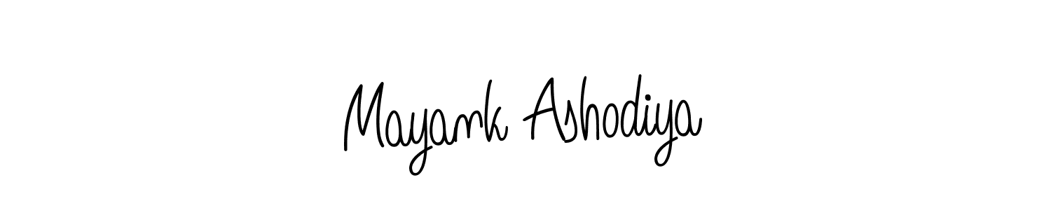 You should practise on your own different ways (Angelique-Rose-font-FFP) to write your name (Mayank Ashodiya) in signature. don't let someone else do it for you. Mayank Ashodiya signature style 5 images and pictures png