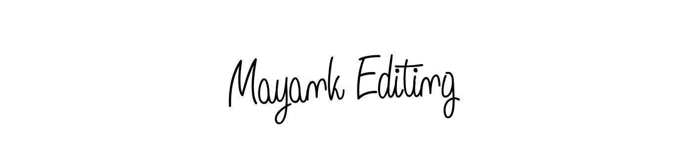 How to make Mayank Editing signature? Angelique-Rose-font-FFP is a professional autograph style. Create handwritten signature for Mayank Editing name. Mayank Editing signature style 5 images and pictures png